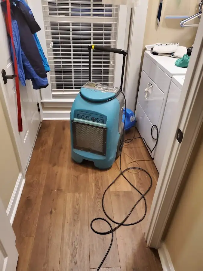 Commercial dehumidifier deployed for Flood Damage Cleanup in Brigantine